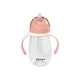 Hrnek s brčkem 300ml Old Pink – Béaba
