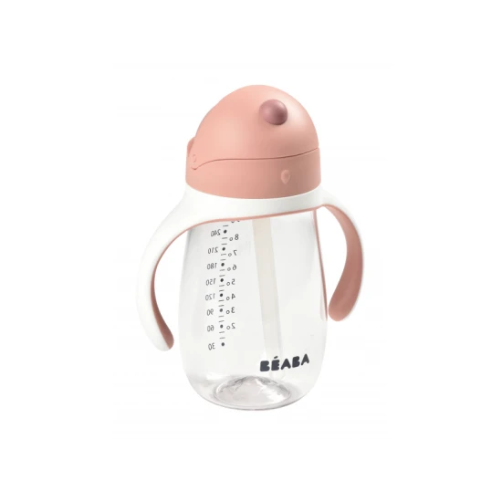 Hrnek s brčkem 300ml Old Pink – Béaba