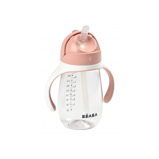 Hrnek s brčkem 300ml Old Pink – Béaba