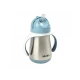 Termoizolační nerezový hrnek s brčkem 250ml Blue – Béaba