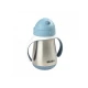 Termoizolační nerezový hrnek s brčkem 250ml Blue – Béaba