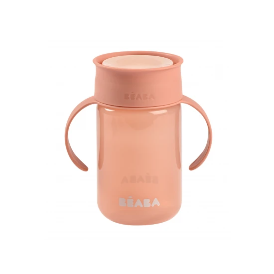 Tréninkový hrnek 360° Pink 340 ml 12m+ – Béaba