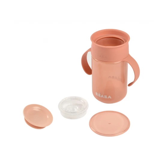 Tréninkový hrnek 360° Pink 340 ml 12m+ – Béaba