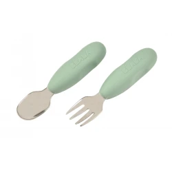 První tréninkový příbor 2dílný Sage Green