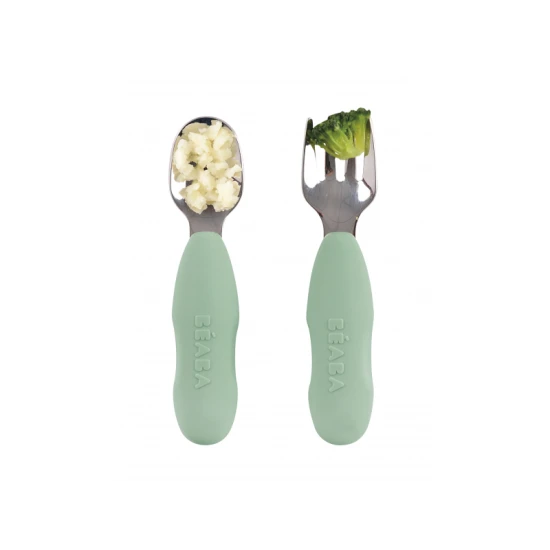 První tréninkový příbor 2dílný Sage Green – Béaba