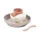 Silikonová jídelní sada 4dílná Terracotta / Gazelle – Béaba