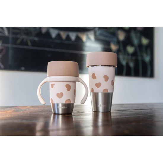 Beaba Nerezové hrnečky 2 ks Mini & Me BigLove