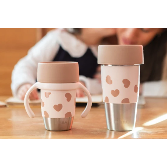Beaba Nerezové hrnečky 2 ks Mini & Me BigLove