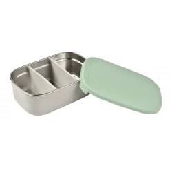 Nerezový svačinový box Velvet Grey / Sage Green