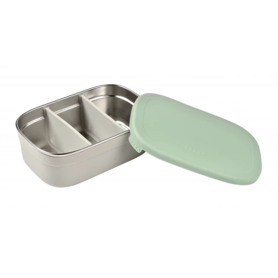 Nerezový svačinový box Velvet Grey / Sage Green – Béaba