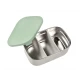 Nerezový svačinový box Velvet Grey / Sage Green – Béaba