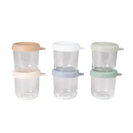 Skleněné kelímky na jídlo 6x 250 ml Natural