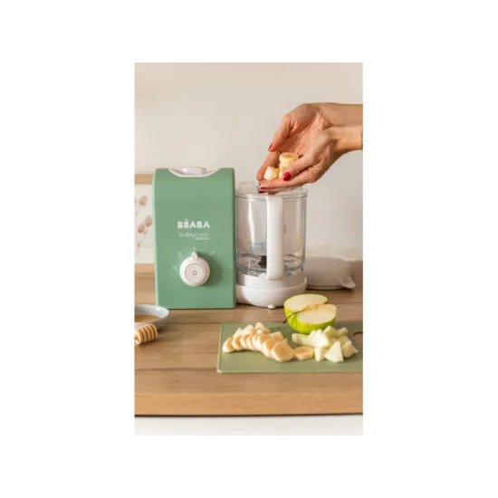 Parný varič + mixér BABYCOOK Express Sage Green