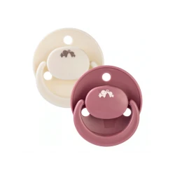 Silikonový symetrický dudlík Eco 2ks 6m+ Sand/Terra