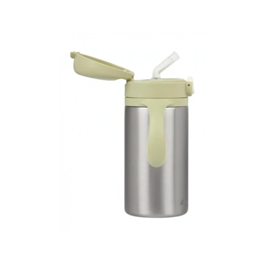 Termoizolační hrnek se slámkou nerez 280 ml Green – BebeConfort 3105201190BC