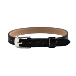 Černý náramek na přívěsky KLASIK