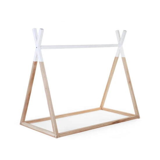 Childhome Natural White 70×140 cm – dětská postel Tipi z bukového dřeva