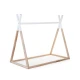 Childhome Natural White 70×140 cm – dětská postel Tipi z bukového dřeva