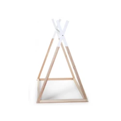 Dětská postel Tipi – stanová konstrukce Natural White 70×140 cm