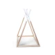 Childhome Natural White 70×140 cm – dětská postel Tipi z bukového dřeva