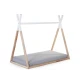Childhome Natural White 70×140 cm – dětská postel Tipi z bukového dřeva