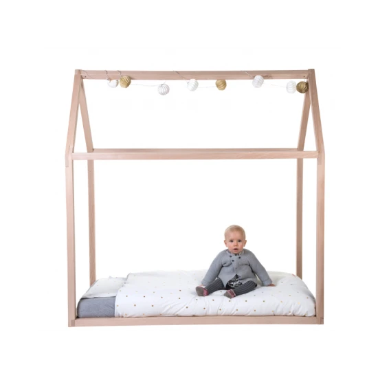 Childhome Natural 70×140 cm – rám dětské postele Domeček z buku