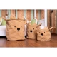 Childhome Teddy Beige 3 ks – sada 3 plyšových úložných košíků Teddy