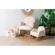 Childhome Teddy Off White 3 ks – sada 3 plyšových úložných košíků Teddy