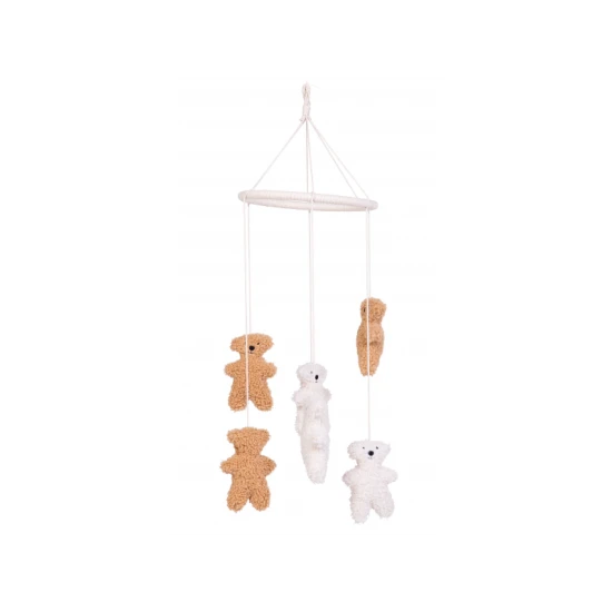 Childhome Teddy – závěsný kolotoč Teddy se 6 medvídky