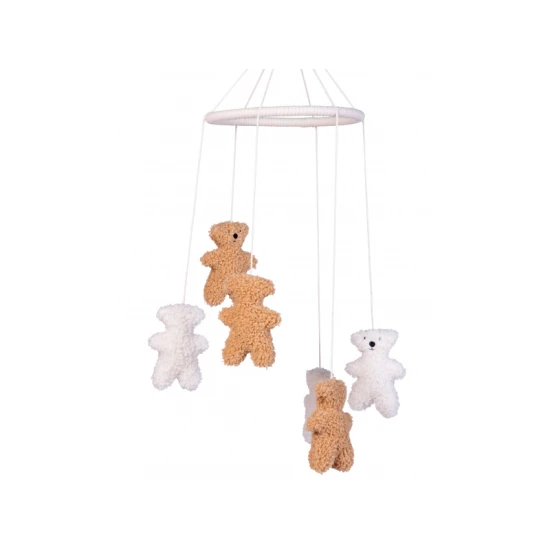 Childhome Teddy – závěsný kolotoč Teddy se 6 medvídky