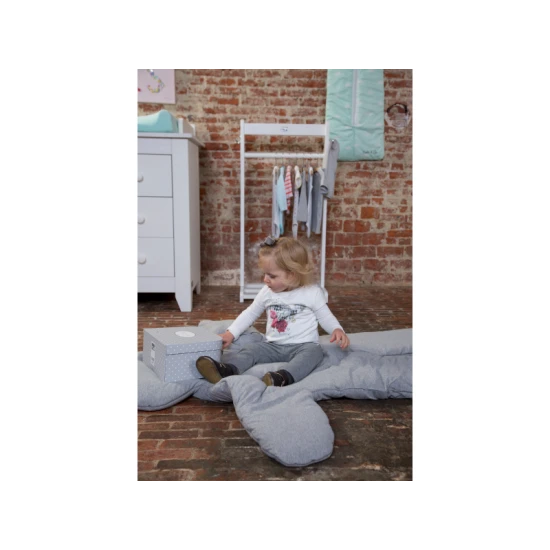 Childhome Medveď Teddy Jersey Grey 150 cm – měkká hrací deka do dětského pokoje