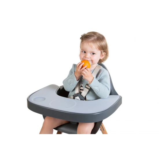 Childhome Anthracite – ABS pult se silikonovým prostíráním k židličce Evolu