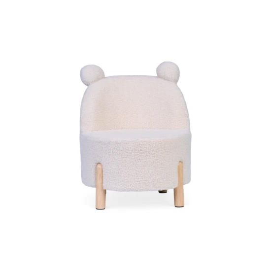 Childhome Off White – dětské křeslo s plyšovým potahem
