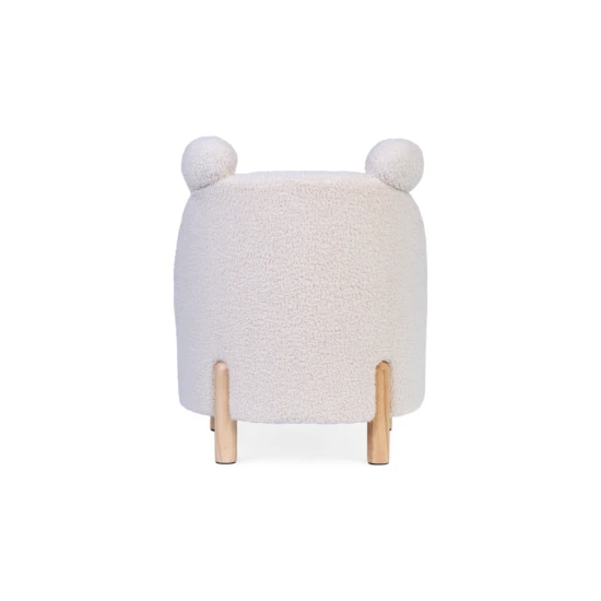 Childhome Off White – dětské křeslo s plyšovým potahem