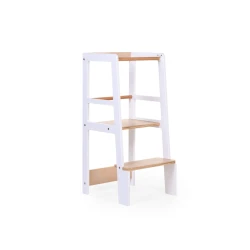 Židlička učící věž White Natural