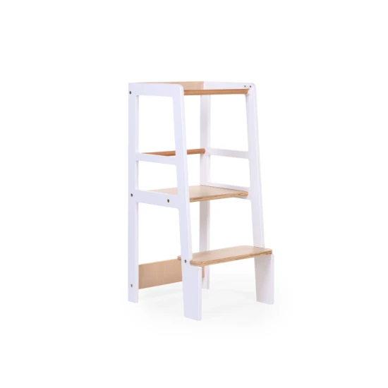 Childhome White Natural – dřevěná učící věž pro děti