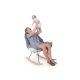 Childhome White Grey – moderní houpací křeslo pro rodiče