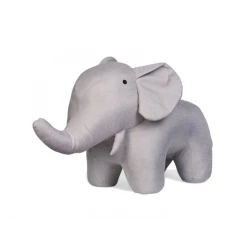 Textilní slon stojící Grey