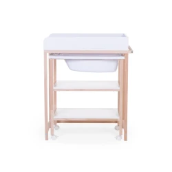 Přebalovací pult s vaničkou White Natural
