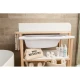 Childhome White Natural – přebalovací pult s vaničkou na koupání