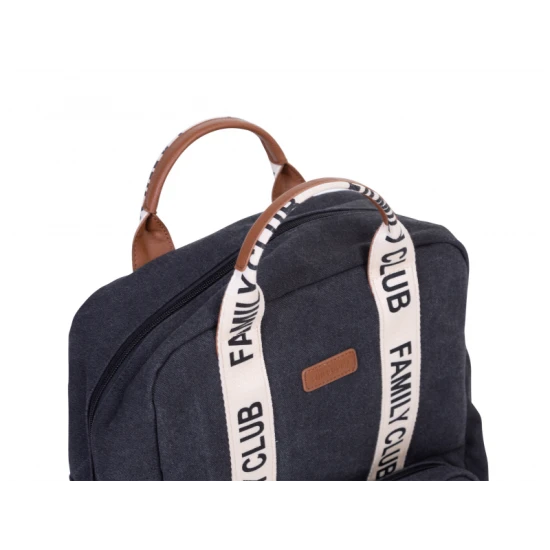Childhome Family Club Black – přebalovací batoh 40×30×16 cm