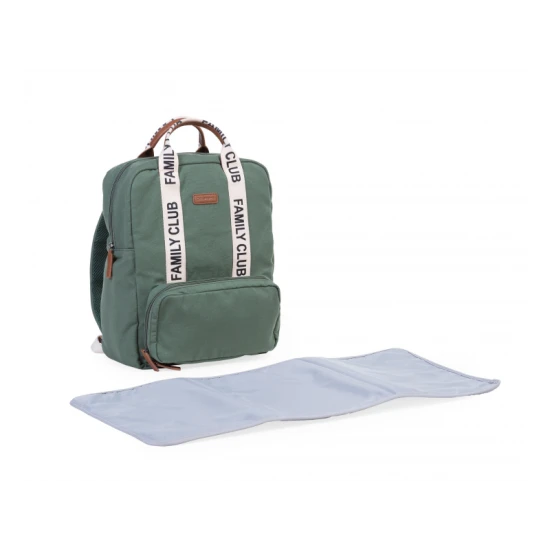 Childhome Family Club Green – přebalovací batoh 40×30×16 cm