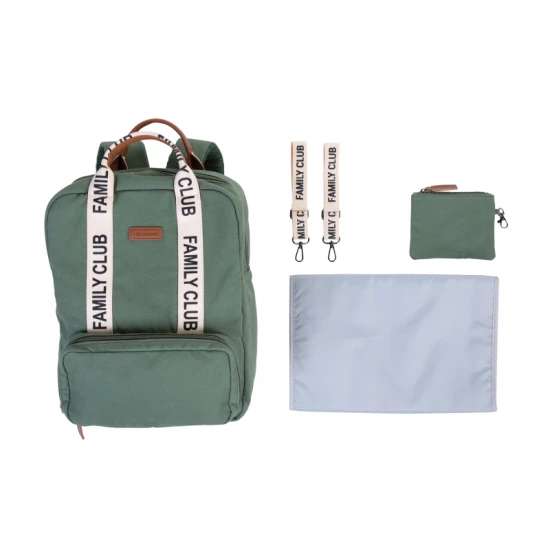 Childhome Family Club Green – přebalovací batoh 40×30×16 cm