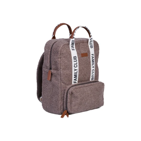 Childhome Family Club Signature Teddy Soft Brown – přebalovací batoh 40×30×16 cm