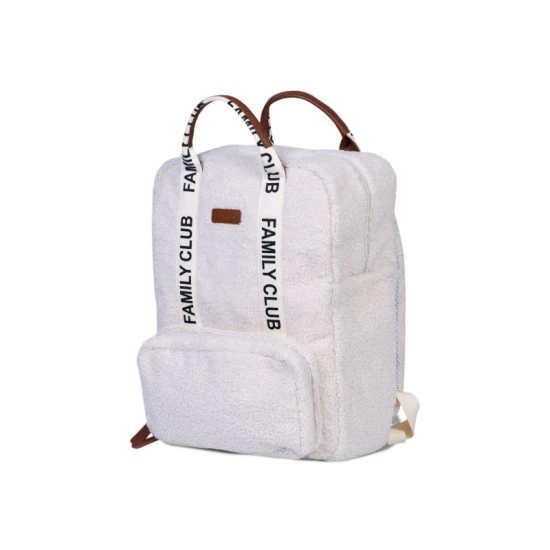 Childhome Family Club Signature Teddy Off White – přebalovací batoh 40×30×16 cm