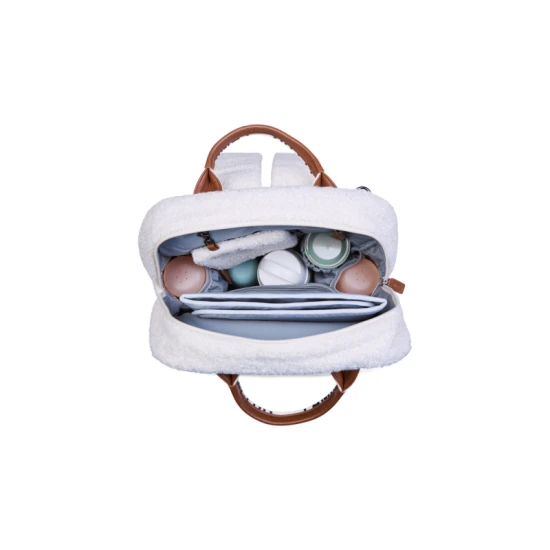 Childhome Family Club Signature Teddy Off White – přebalovací batoh 40×30×16 cm