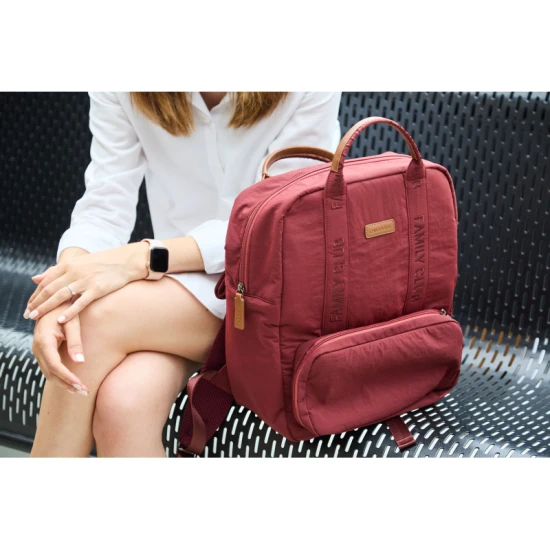 Childhome Family Club Signature Urban Burgundy – přebalovací batoh 40×30×16 cm