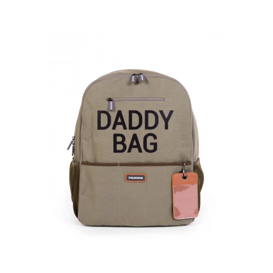 Childhome Daddy Bag Canvas Khaki – přebalovací batoh pro tatínky