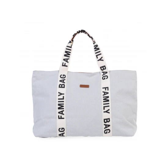 Childhome Family Bag Canvas Off White – cestovní taška 55×40×18 cm