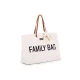 Childhome Family Bag Teddy Off White – cestovní taška 55×40×18 cm
